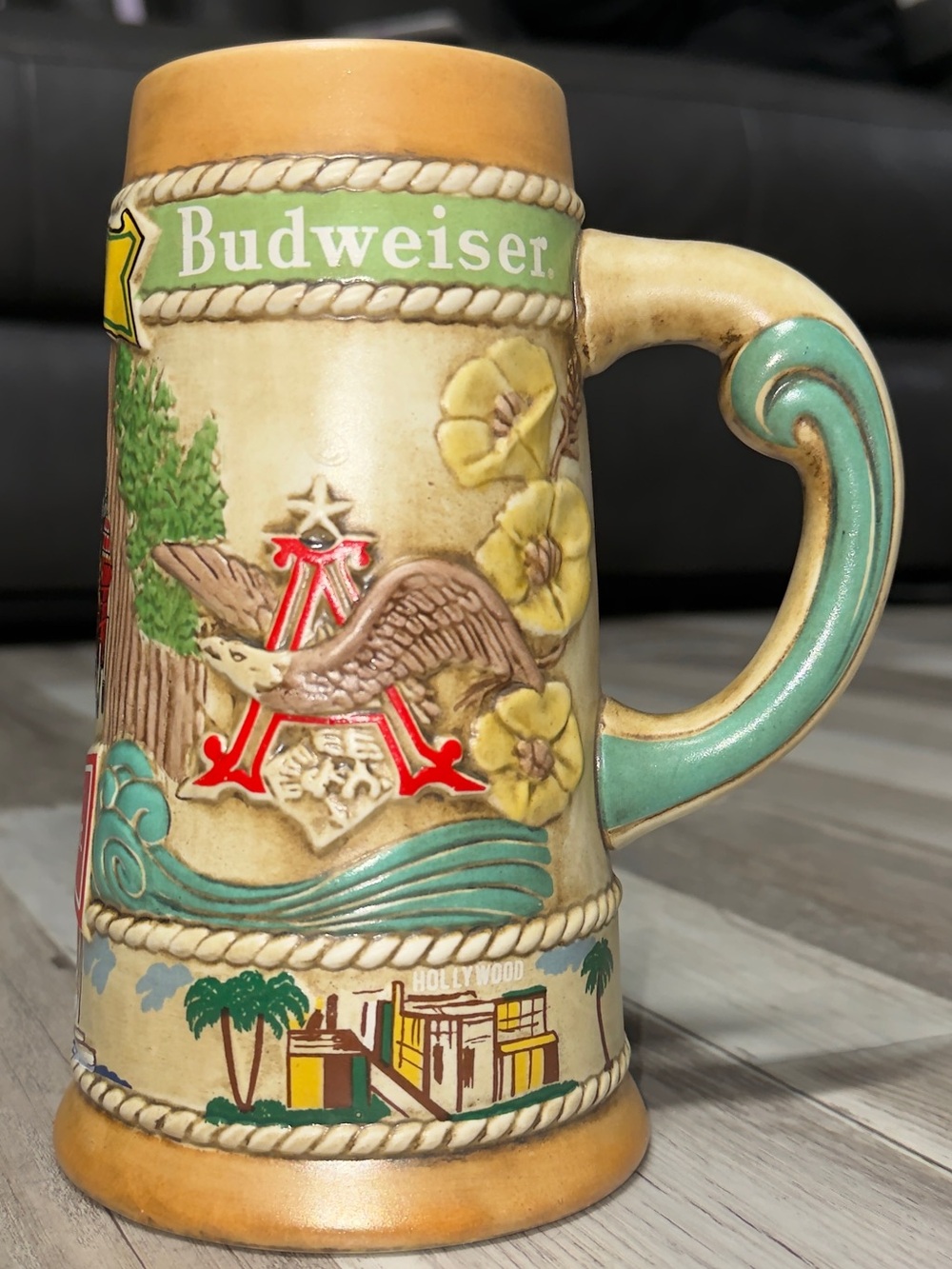 1981 Vintage Anheuser-Busch Budweiser California Limited Edition Beer Stein Mug - Picture 5 of 7